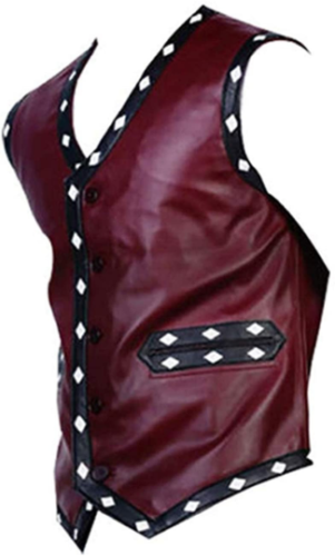 Ultimate Empowerment: The Invincible Maroon Warrior Vest - Unleash Your Inner Strength this Halloween - Button Stitched