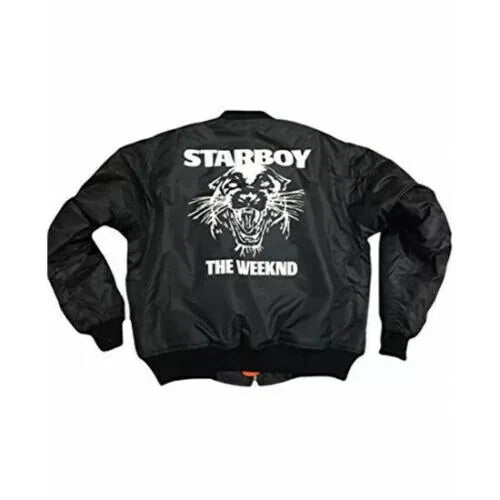 Men's XO Starboy Black Satin Bomber Jacket – The Weeknd Inspired Jeff Hamilton Style Streetwear
