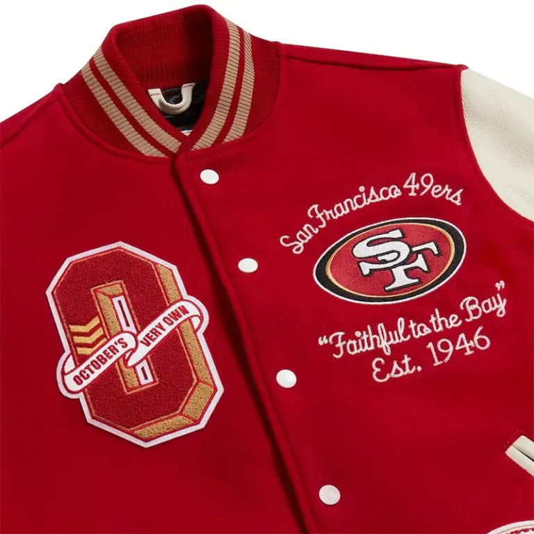 San Francisco 49ers Varsity Jacket – NFL Letterman Bomber for Men & Women | Official Team Apparel