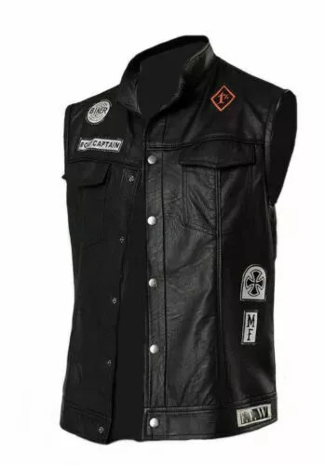 Men’s Days Gone Deacon St. John Leather Vest – Black Mongrel Rider Jacket for Halloween, Cosplay & Biker Streetwear