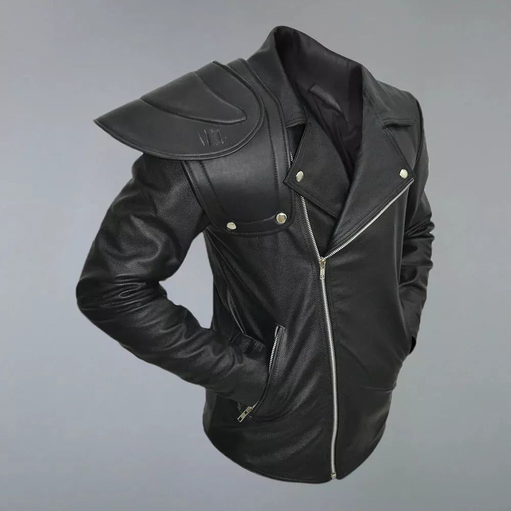 Mad Max 2 Road Warrior Leather Jacket – Full Sleeve Biker Costume for Men | Post-Apocalyptic Cosplay Outerwear