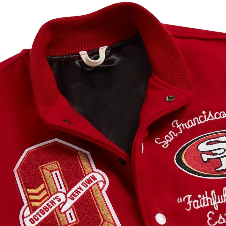 San Francisco 49ers Varsity Jacket – NFL Letterman Bomber for Men & Women | Official Team Apparel