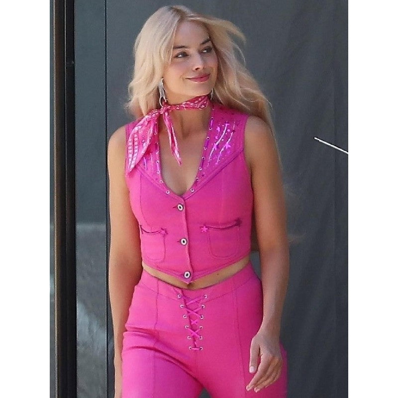 Barbie Pink Cotton Vest Worn by Margot Robbie