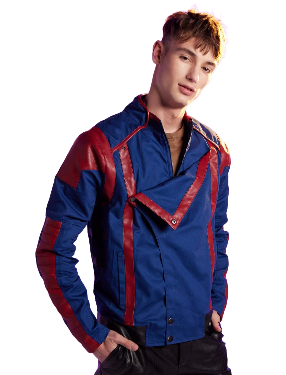 Brand New Star Lord Blue Chris Pratt Jacket from Guardians of the Galaxy Vol. 3 - Button Stitched