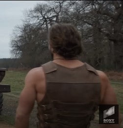 Kraven The Hunter Tactical Maneuver: Arsenal Unleashed - Aaron Taylor's Military-Style Vest Jacket for Men - Button Stitched