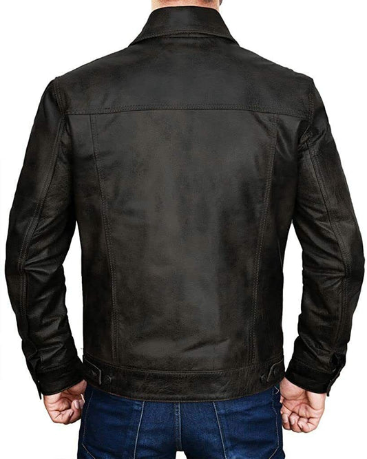 Exquisite Collection of Iconic Cowboy Jackets: Empowered by Famous TV Series, Crafted in Premium Leather, and Available in 7 Stunning Colors - Button Stitched
