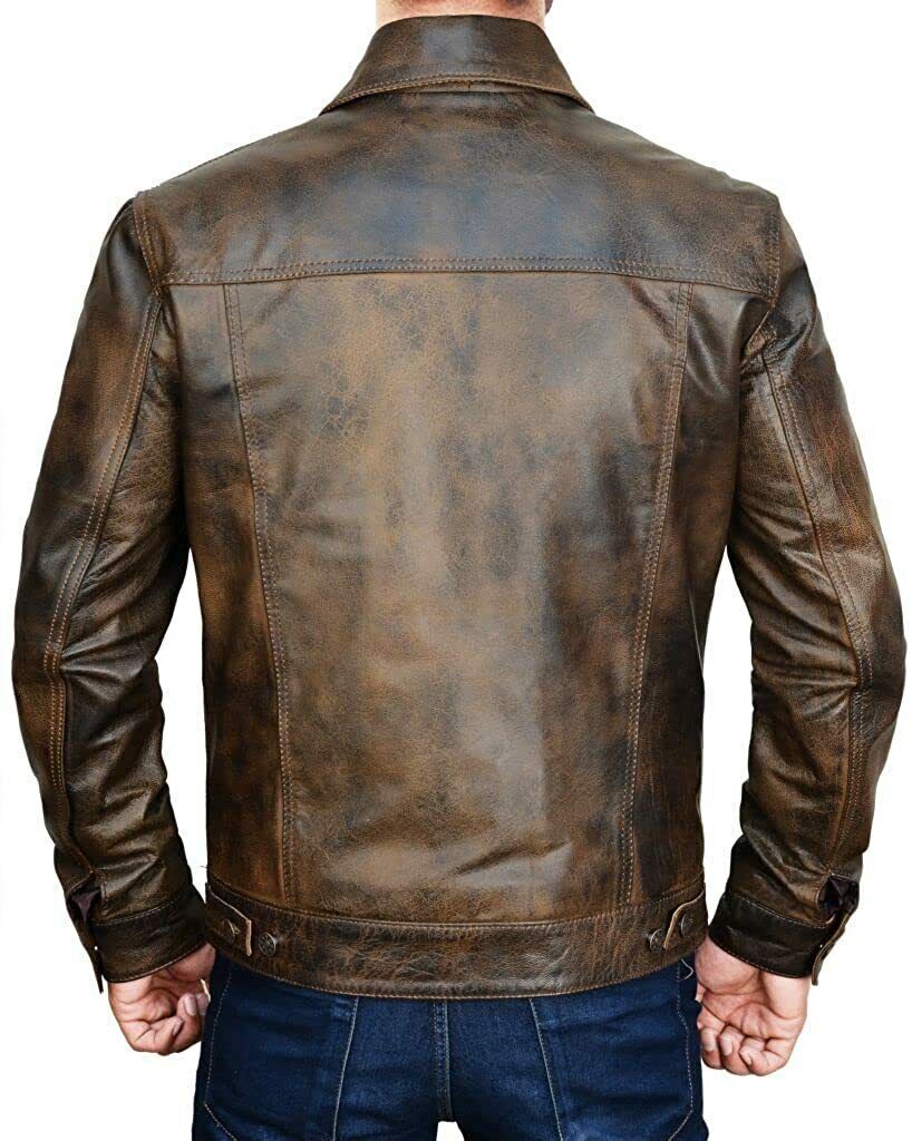 Exquisite Collection of Iconic Cowboy Jackets: Empowered by Famous TV Series, Crafted in Premium Leather, and Available in 7 Stunning Colors - Button Stitched