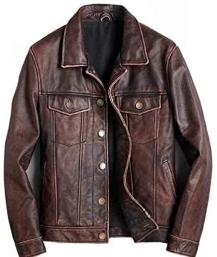 Exquisite Collection of Iconic Cowboy Jackets: Empowered by Famous TV Series, Crafted in Premium Leather, and Available in 7 Stunning Colors - Button Stitched