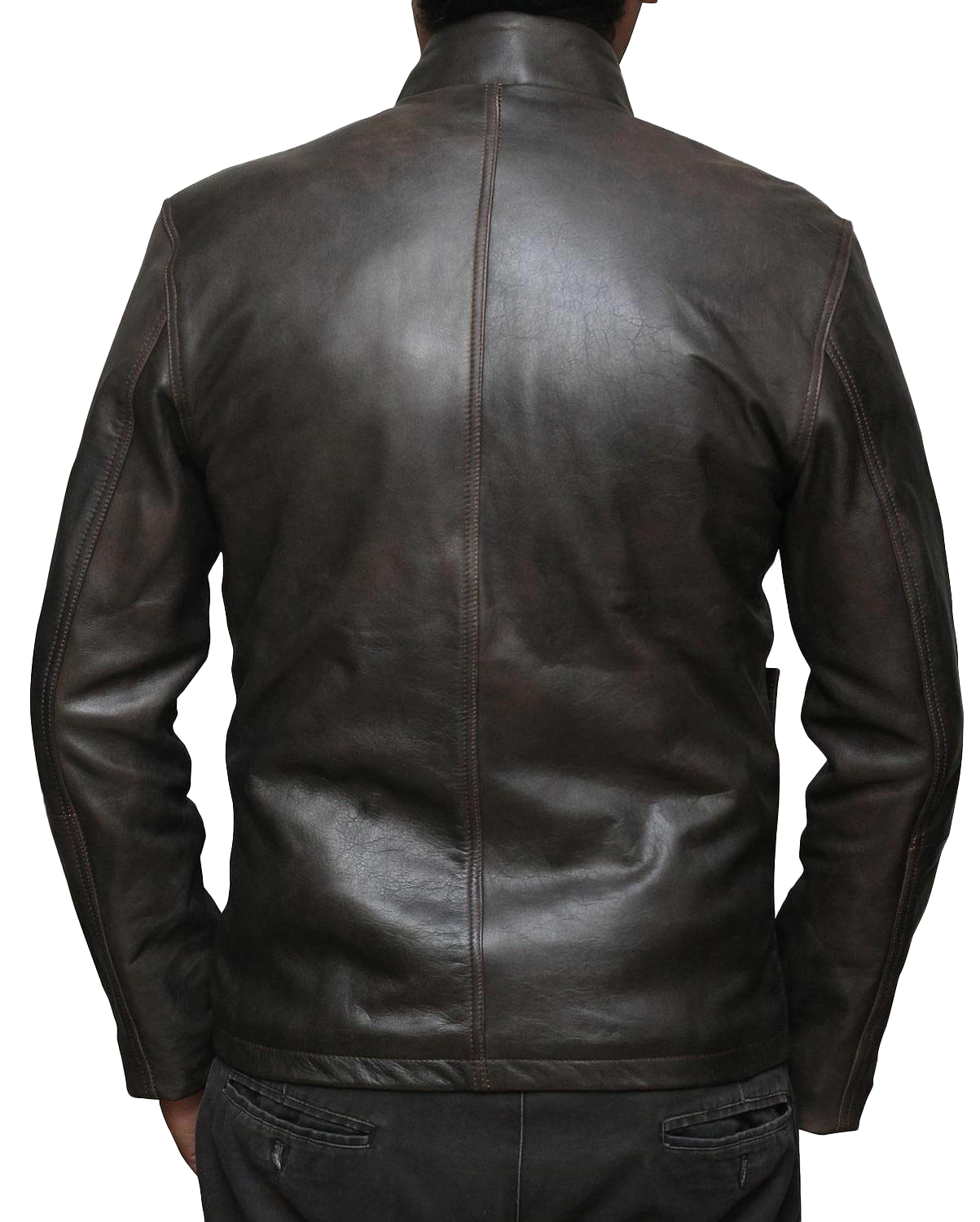Harrison Ford Star Wars Han Solo the Force Awakens Leather Jacket | Harrison Ford Star Wars Leather Jacket - Button Stitched
