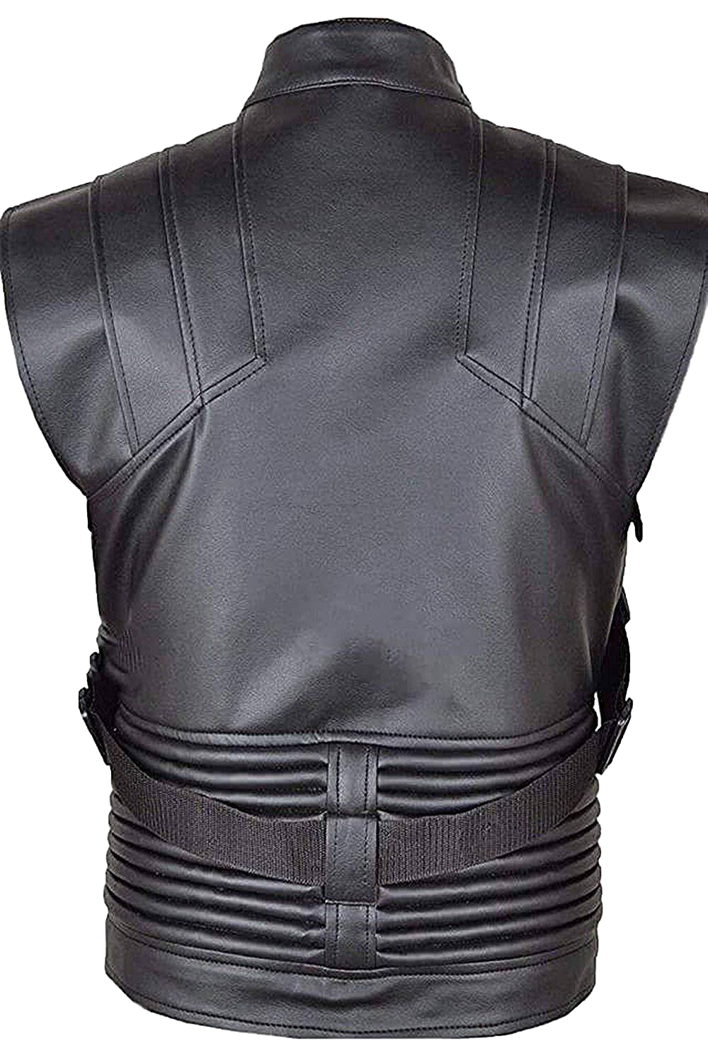 Men's Clint Barton Hawkeye Jeremy Renner The Avengers Stylish Biker Vest - Button Stitched