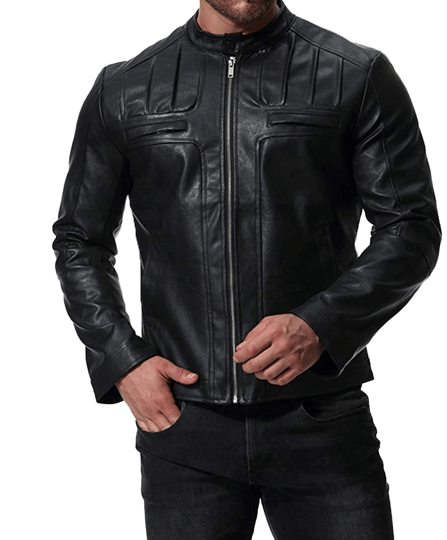 Mens Henry Cavill Real Leather Biker Style Jackets for Autumn Winter | Mens Leather Jacket - Button Stitched