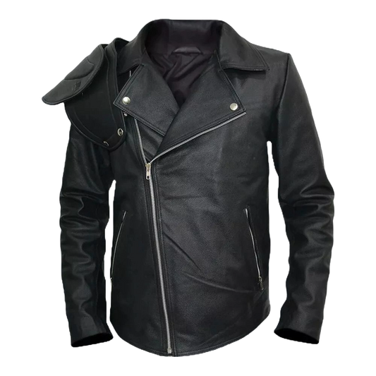 Mad Max 2 Road Warrior Leather Jacket – Full Sleeve Biker Costume for Men | Post-Apocalyptic Cosplay Outerwear