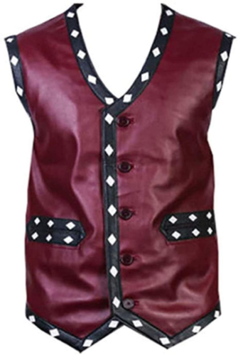 Ultimate Empowerment: The Invincible Maroon Warrior Vest - Unleash Your Inner Strength this Halloween - Button Stitched