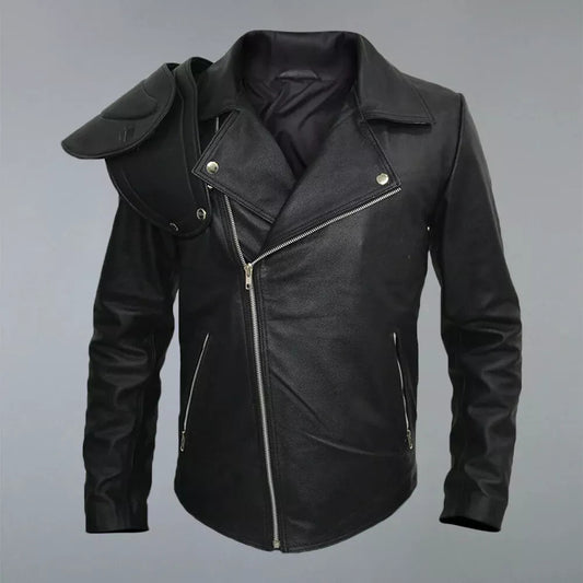 Mad Max 2 Road Warrior Leather Jacket – Full Sleeve Biker Costume for Men | Post-Apocalyptic Cosplay Outerwear