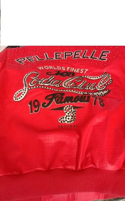 Stylish Red and Black Pelle Pelle Soda Club Jacket - A Must-Have Choice