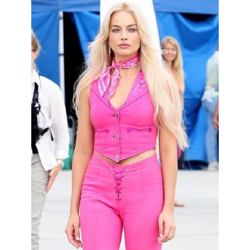 Barbie Pink Cotton Vest Worn by Margot Robbie