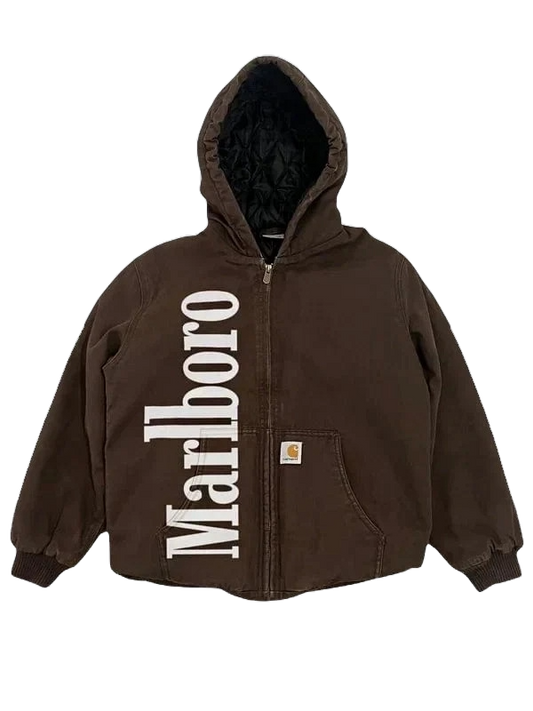 Marlboro Carhartt Workwear Jacket – Vintage Canvas Utility Coat for Men | Multiple Colors Available