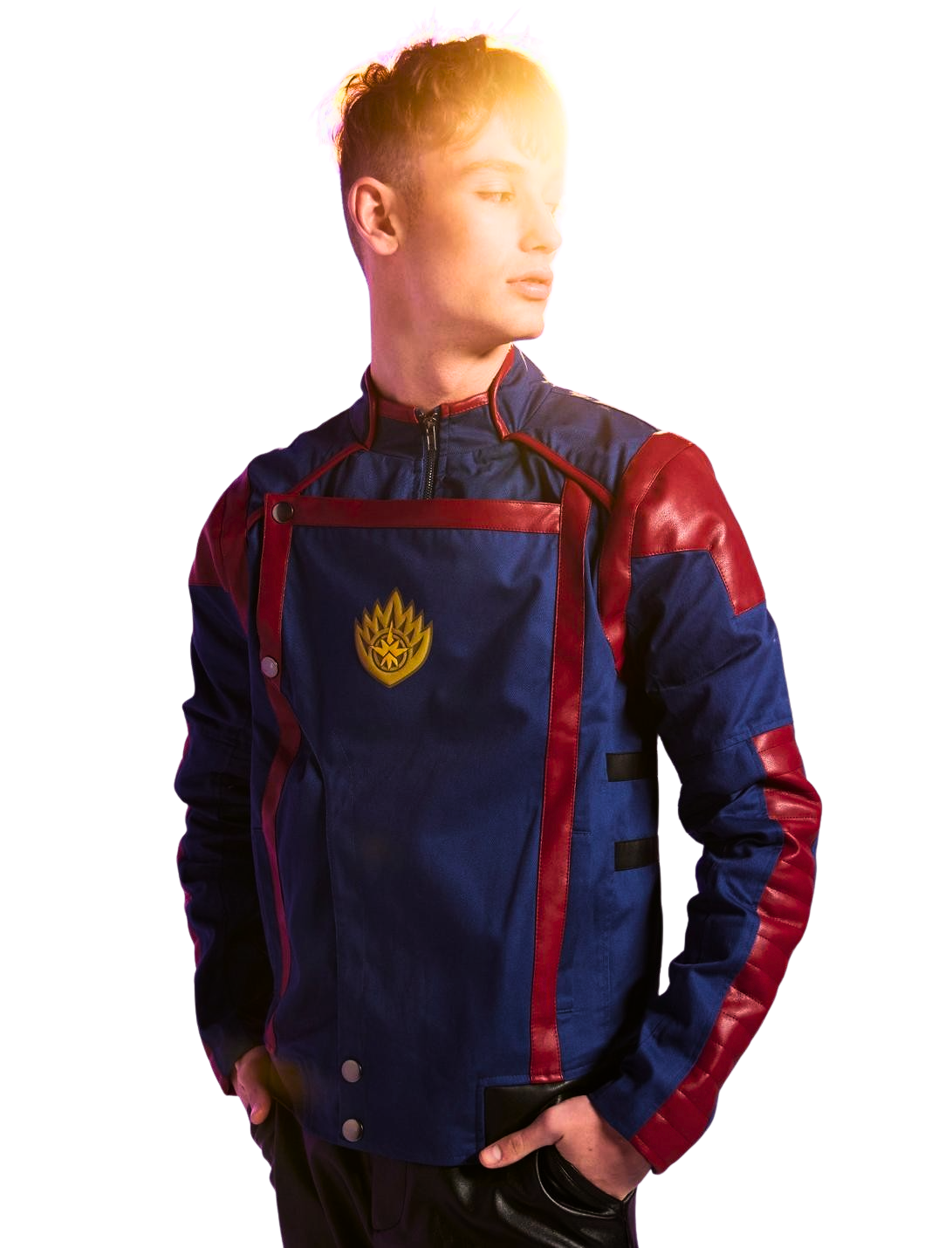 Brand New Star Lord Blue Chris Pratt Jacket from Guardians of the Galaxy Vol. 3 - Button Stitched