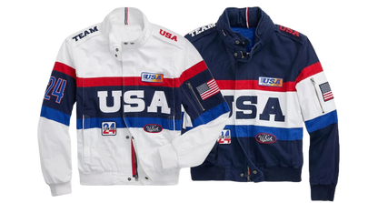 Unisex Cotton Bomber Jacket - Team USA Olympic Uniform | Stylish & Comfortable