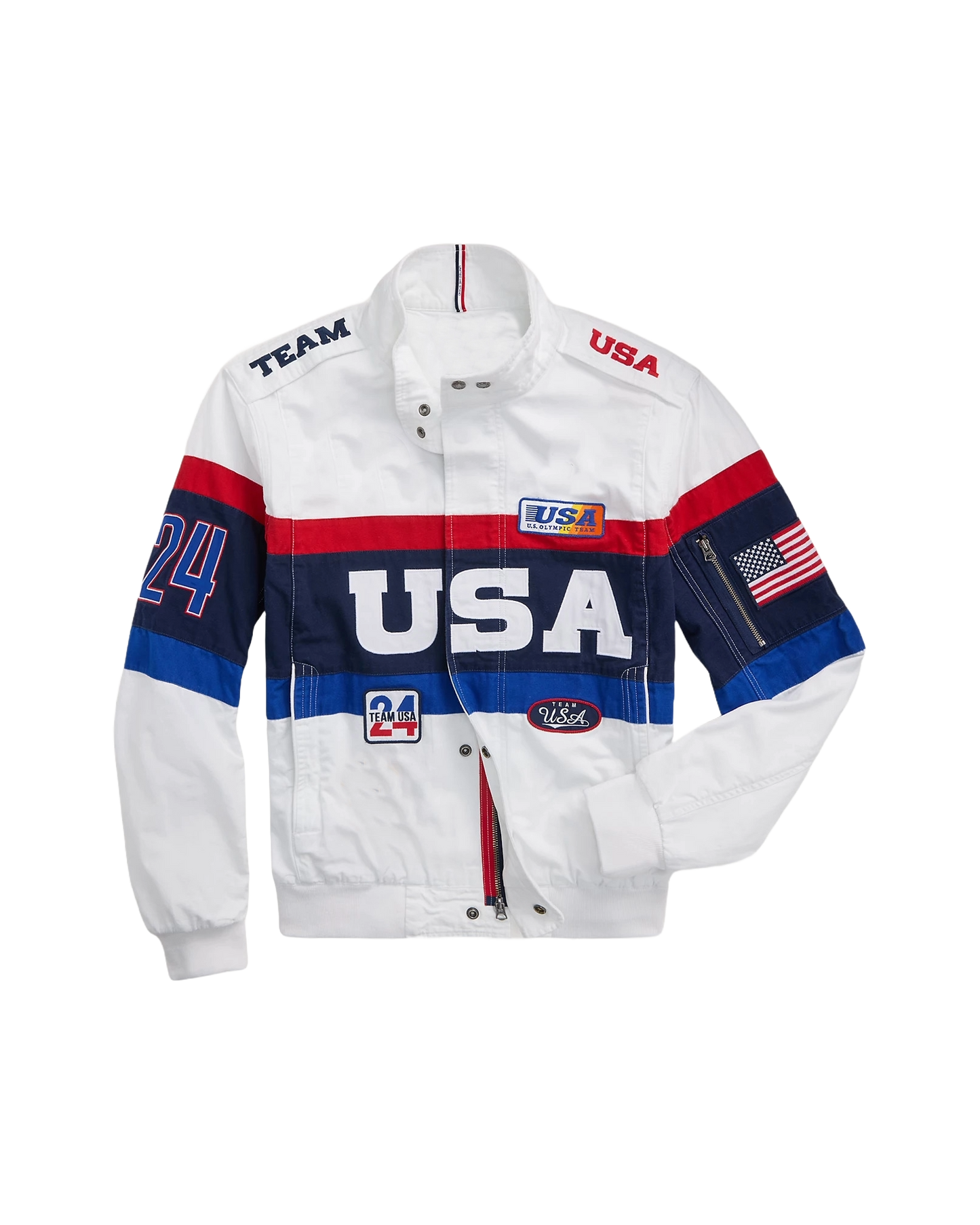 Unisex Cotton Bomber Jacket - Team USA Olympic Uniform | Stylish & Comfortable