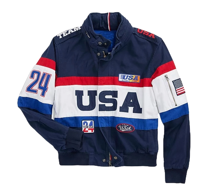 Unisex Cotton Bomber Jacket - Team USA Olympic Uniform | Stylish & Comfortable