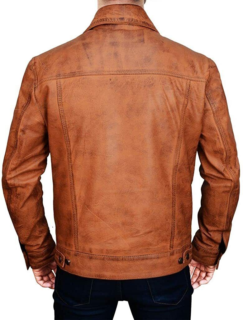 Exquisite Collection of Iconic Cowboy Jackets: Empowered by Famous TV Series, Crafted in Premium Leather, and Available in 7 Stunning Colors - Button Stitched