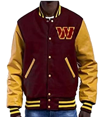Men’s American Football Club Washington Commander Varsity Jacket | Men Varsity - Button Stitched